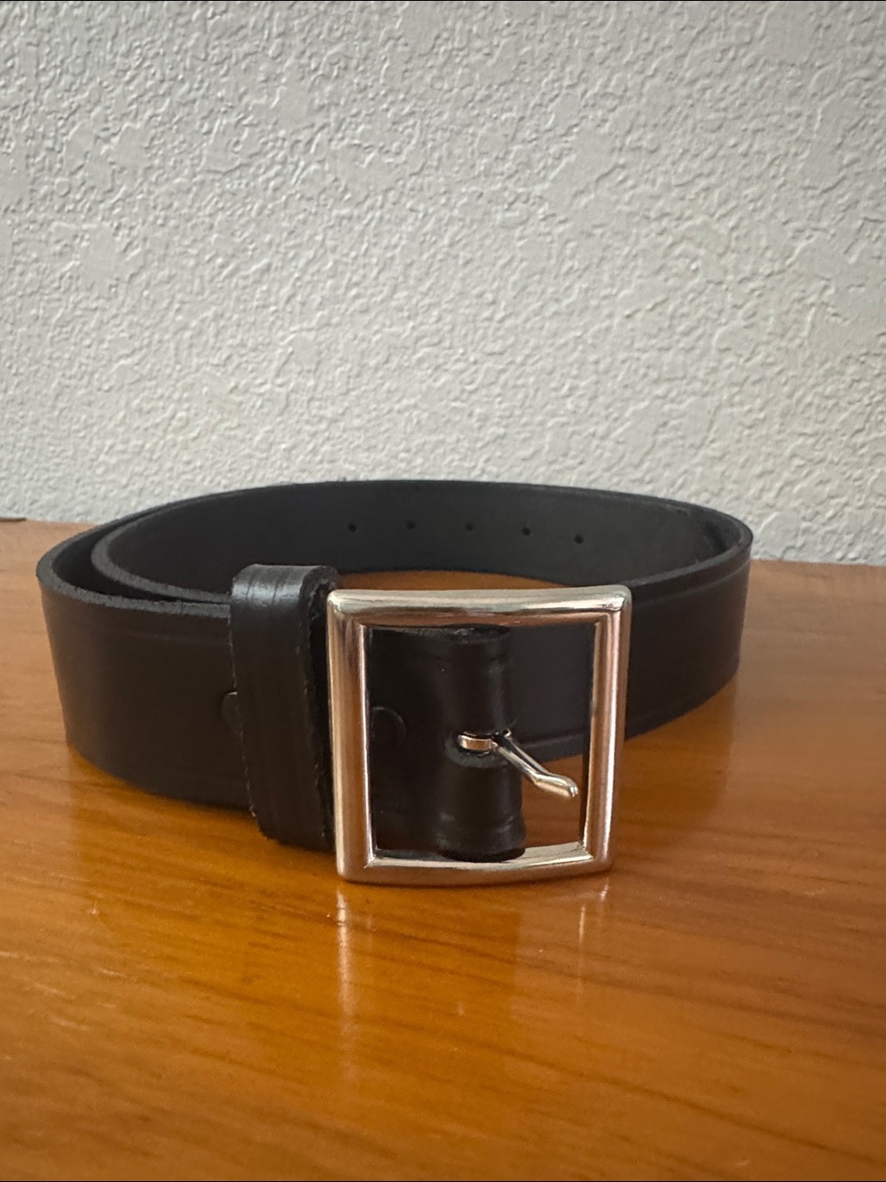 TASK FORCE TACTICAL BELT 38” leather black with removable metal buckle